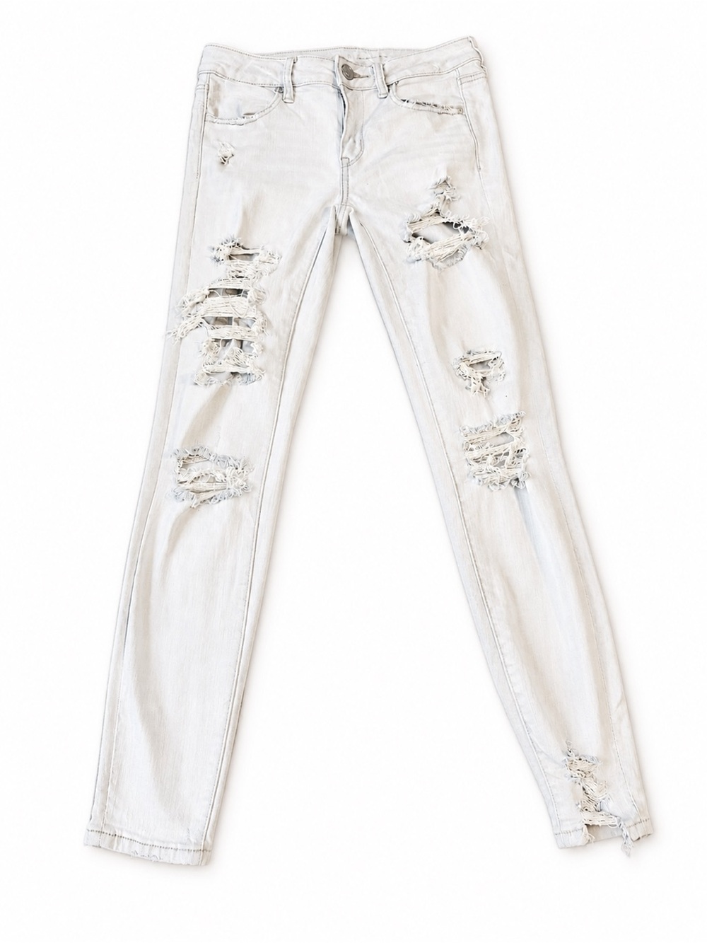 American Eagle Next Level Stretch Distressed Skinny Jeans Size 4